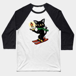 Candle ski Baseball T-Shirt